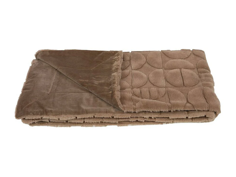 Plaid mae taupe 130x170 cm