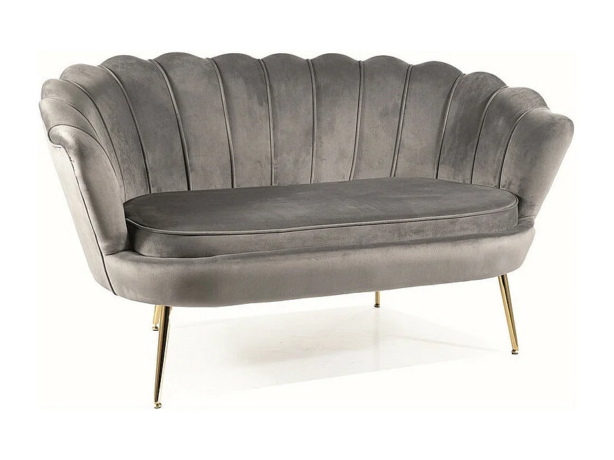 Sofa CAMELLIA 2 VELVET szara