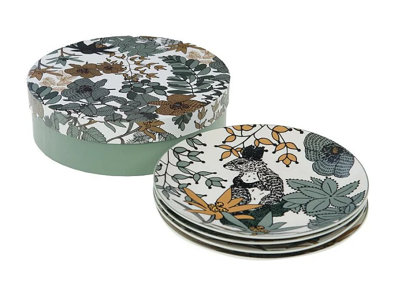 Coffret de 4 assiettes à dessert Neva