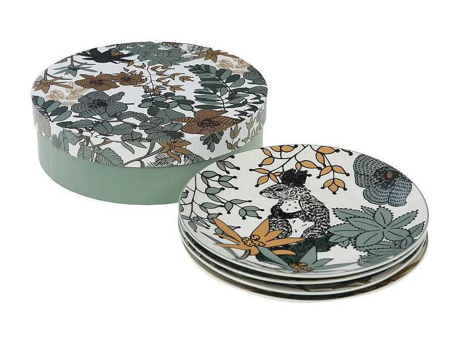 Coffret de 4 assiettes à dessert Neva