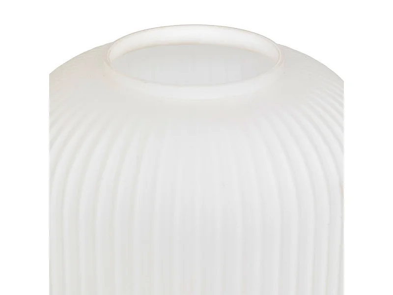 Lampe à Poser en Verre "Travis" 25cm Blanc