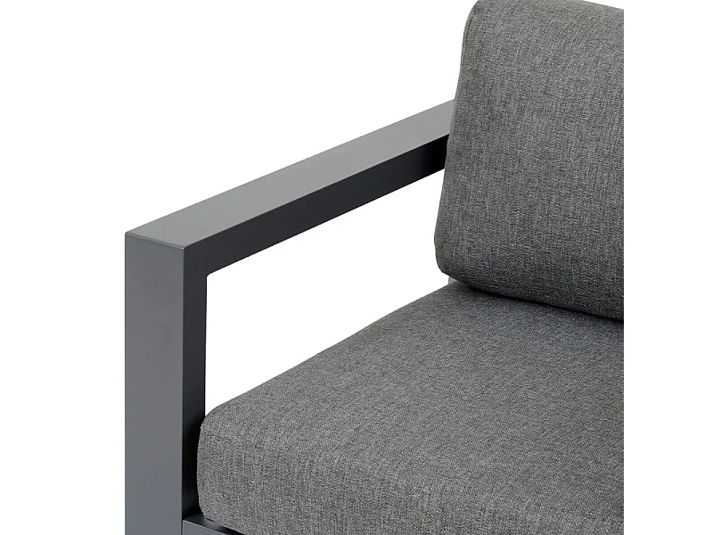 Fauteuil salon extérieur Evasion graphite Hespéride