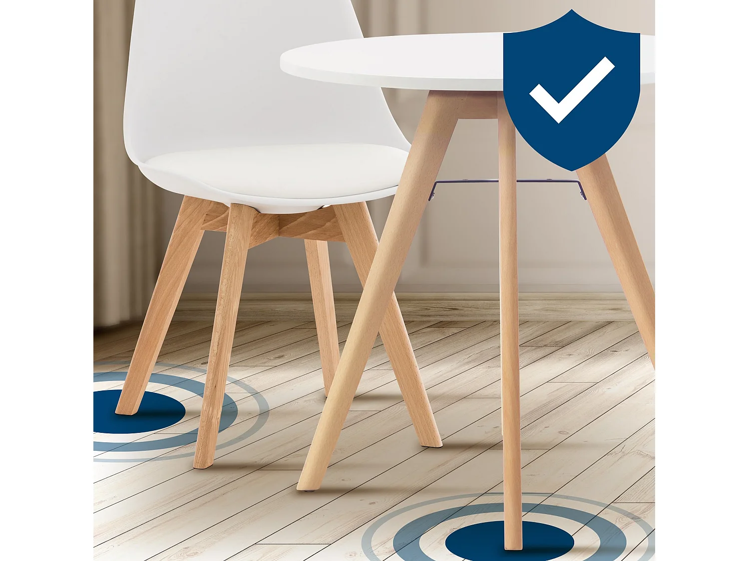 Ensemble de salle à manger - Table + 4 Chaises - Livik