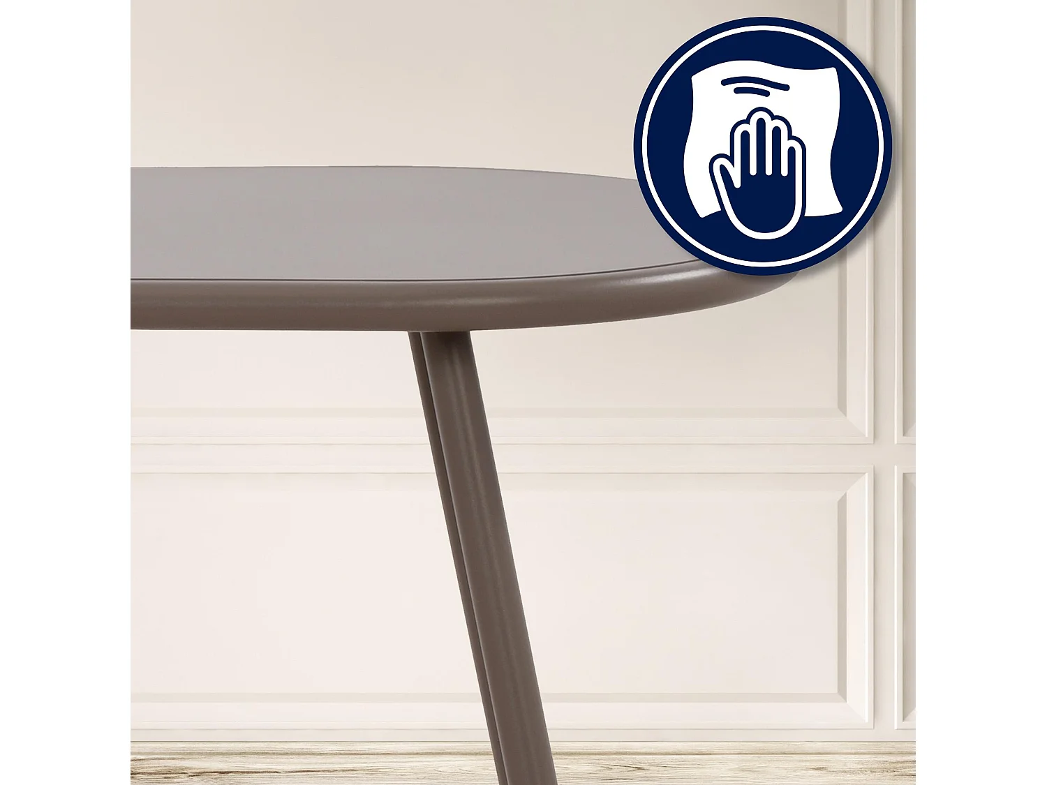 Ensemble de jardin - Table + 4 Chaises - Velvena