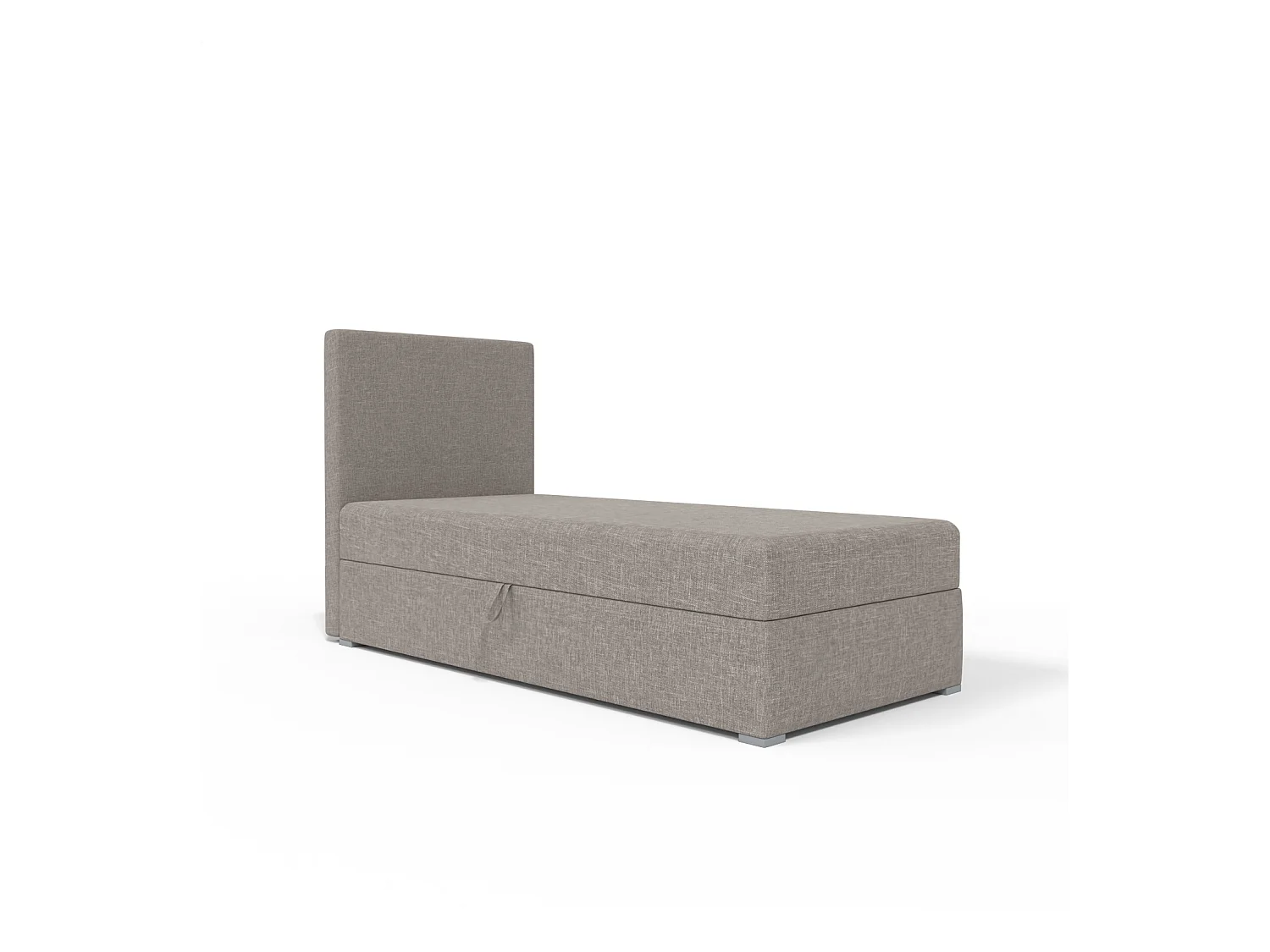 BOXBETT mit Bettkasten Kiberg Mini Basic 90x200 cm, Hellgrau