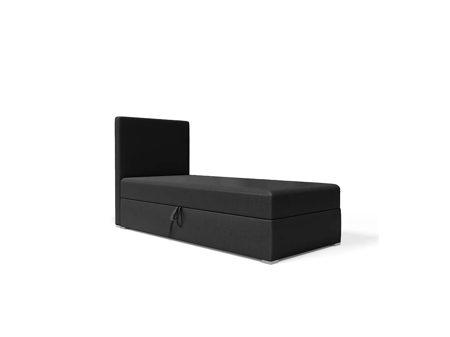 LIT BOX avec coffre de lit Kiberg Mini Basic 100x200 cm, Noir