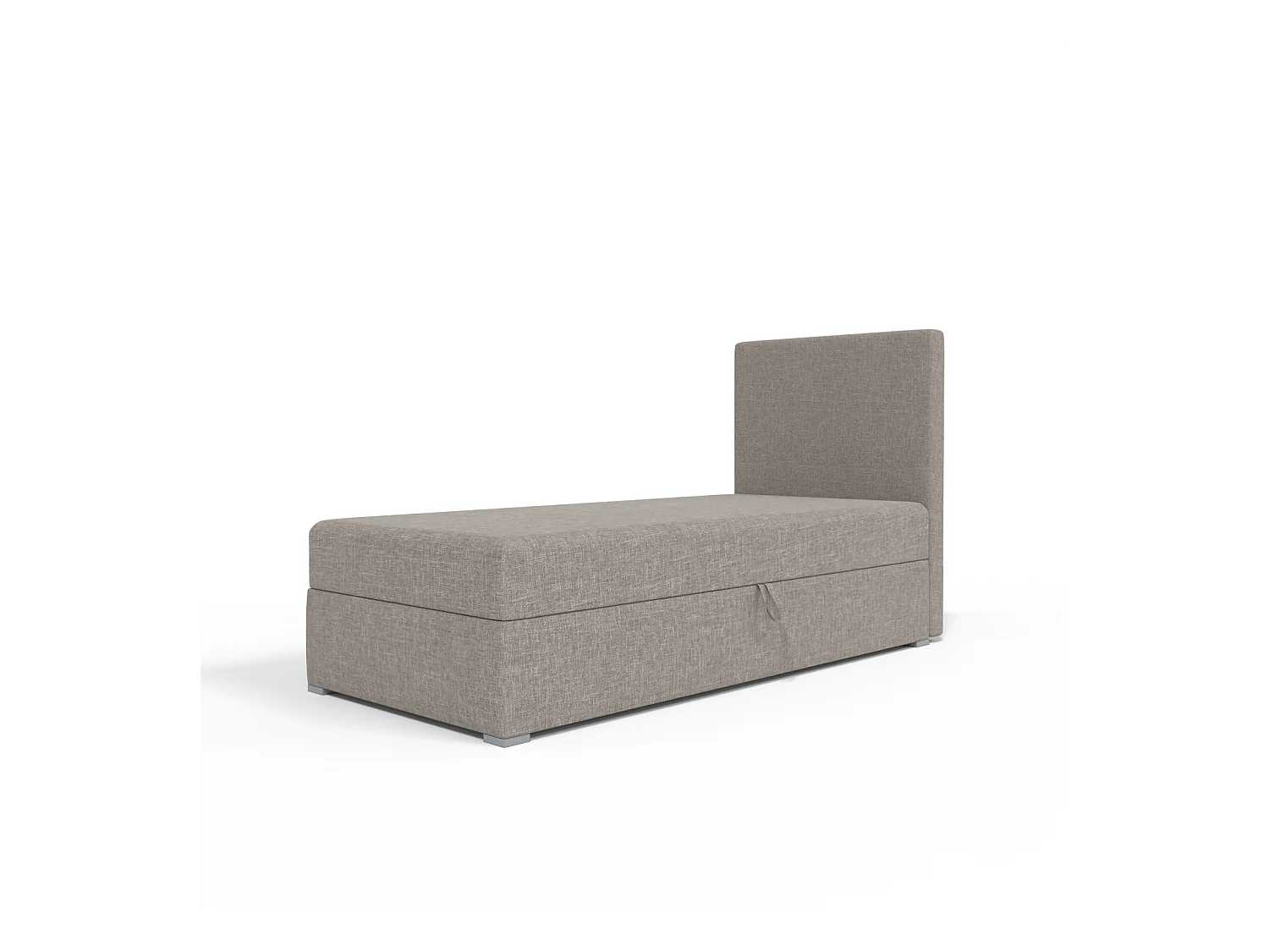 LIT BOX avec coffre de lit Kiberg Mini Basic 90x200 cm, Gris clair