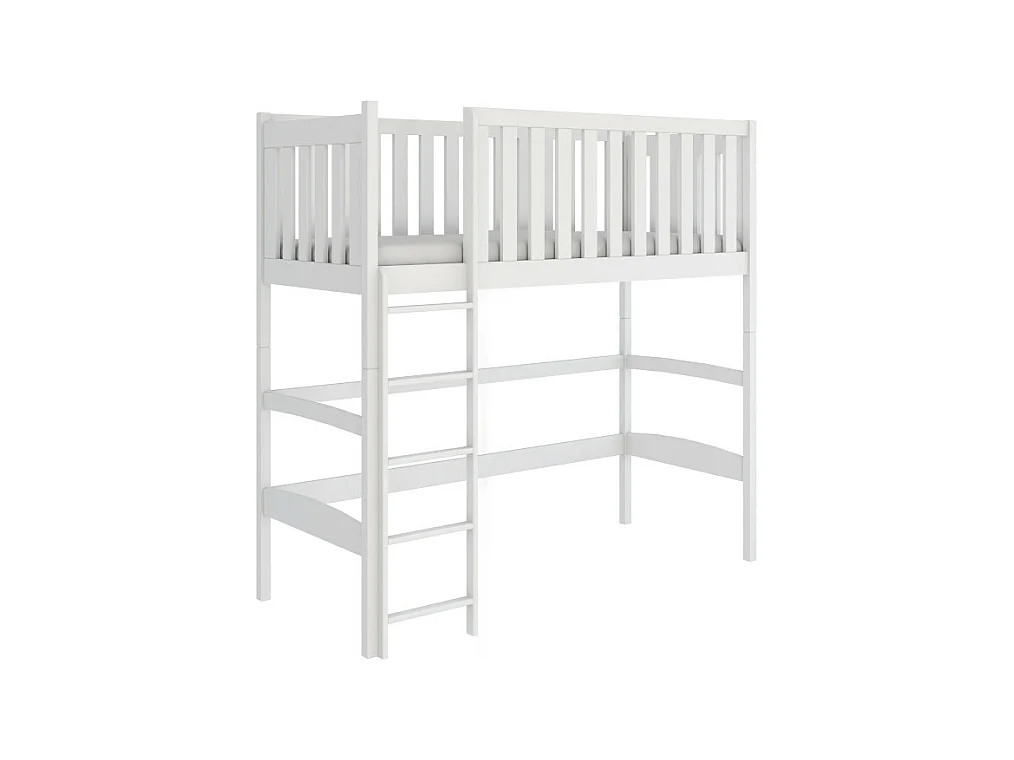 Lit Mézzanine Laury 90x200 Blanc - blanc
