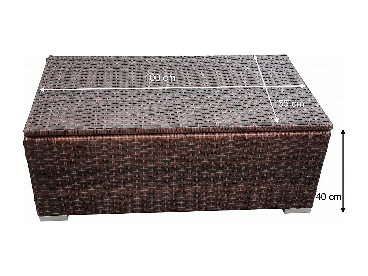 Coffre de jardin Malaga Marron