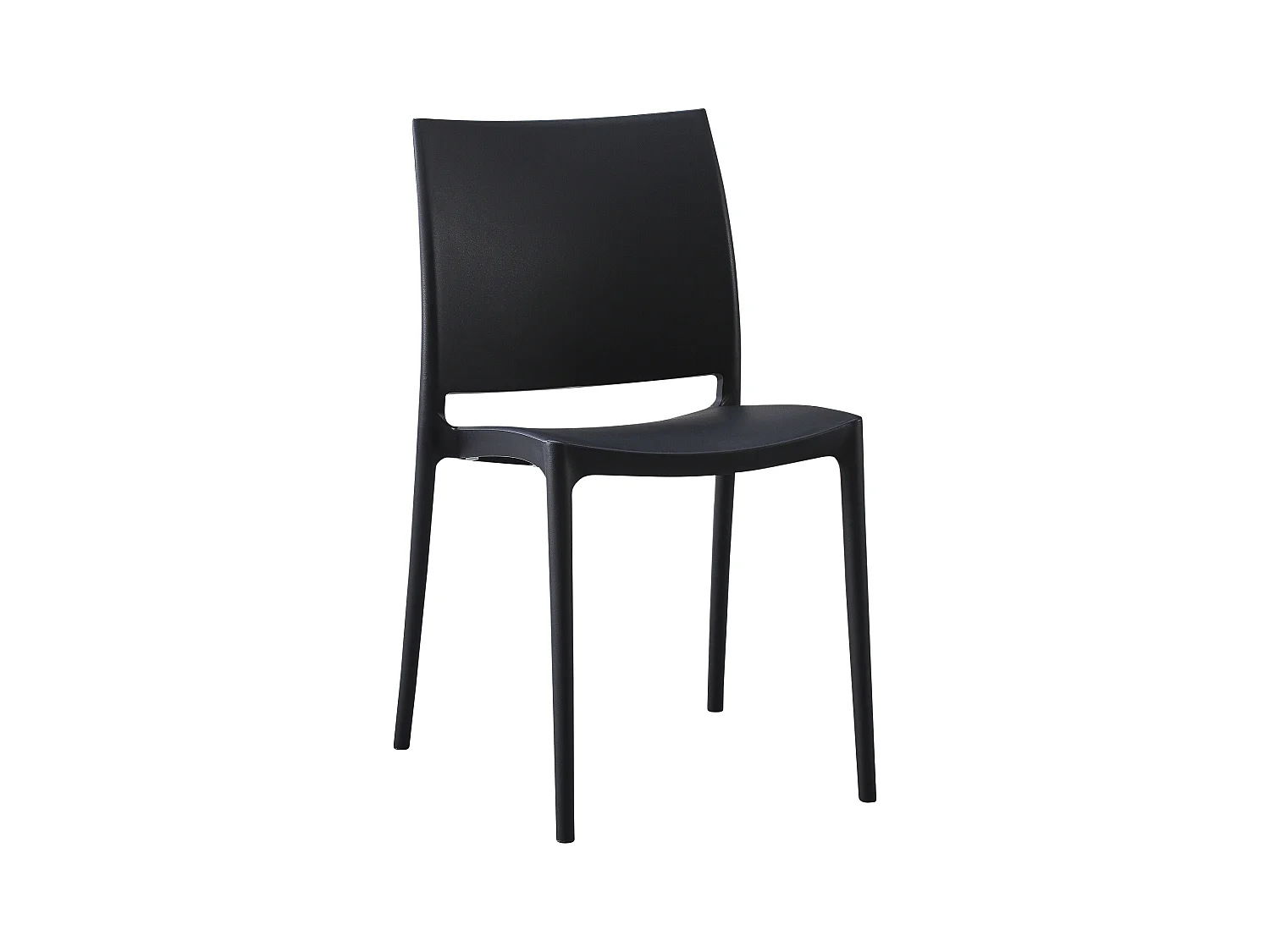 Chaises de jardin - Plastique - Noir - Meton