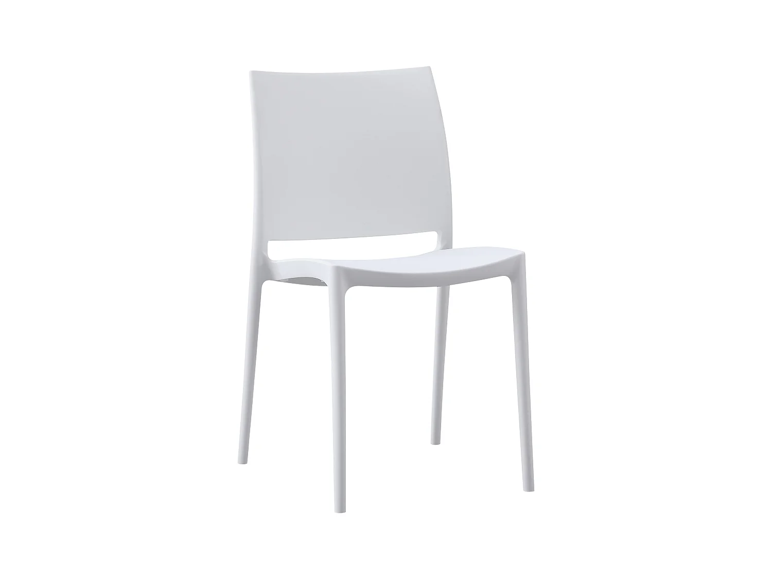 Chaises de jardin - Plastique - Blanc - Meton