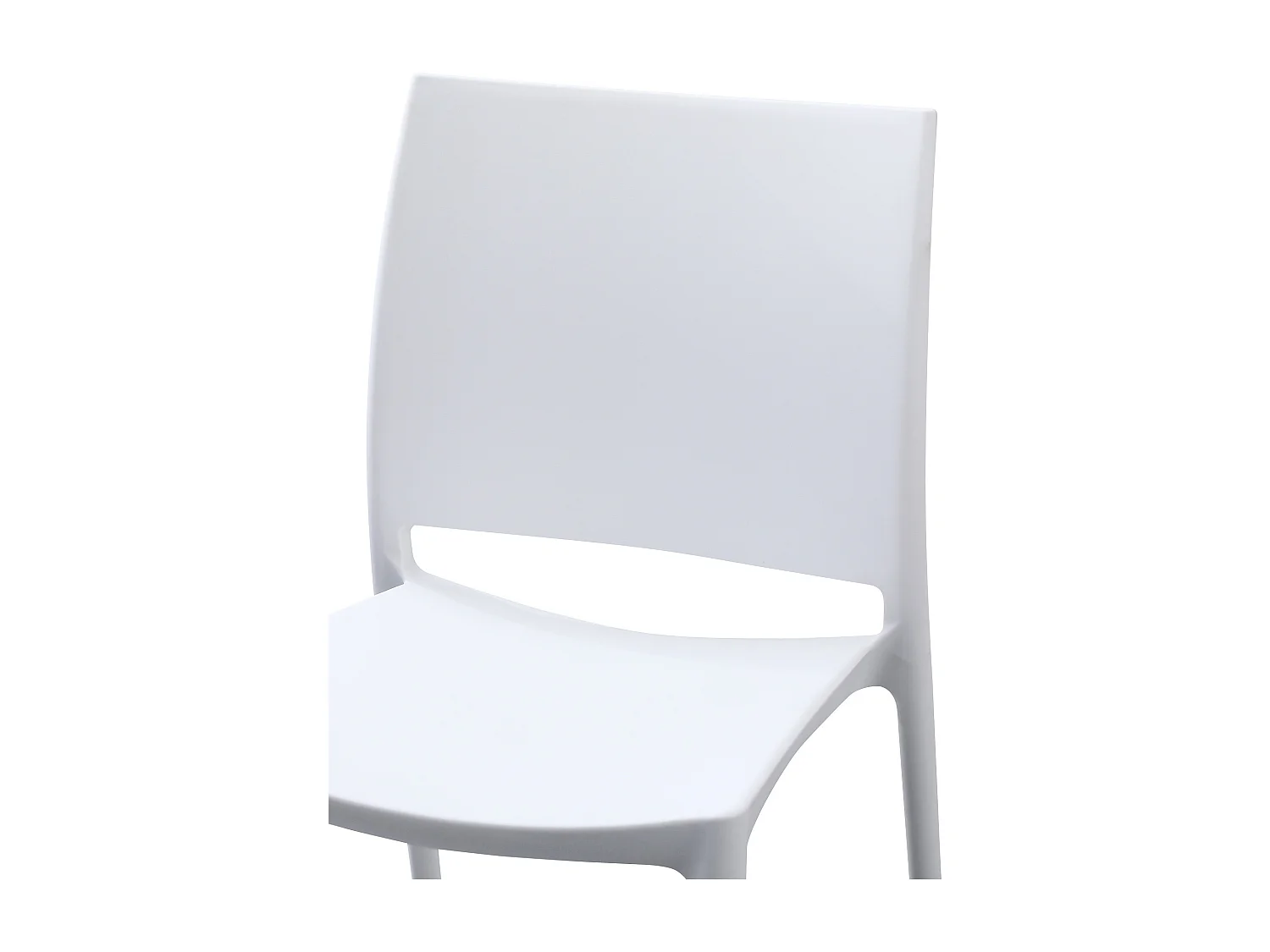Chaises de jardin - Plastique - Blanc - Meton