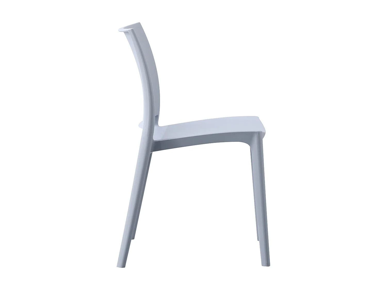 Chaises de jardin - Plastique - Gris clair - Meton
