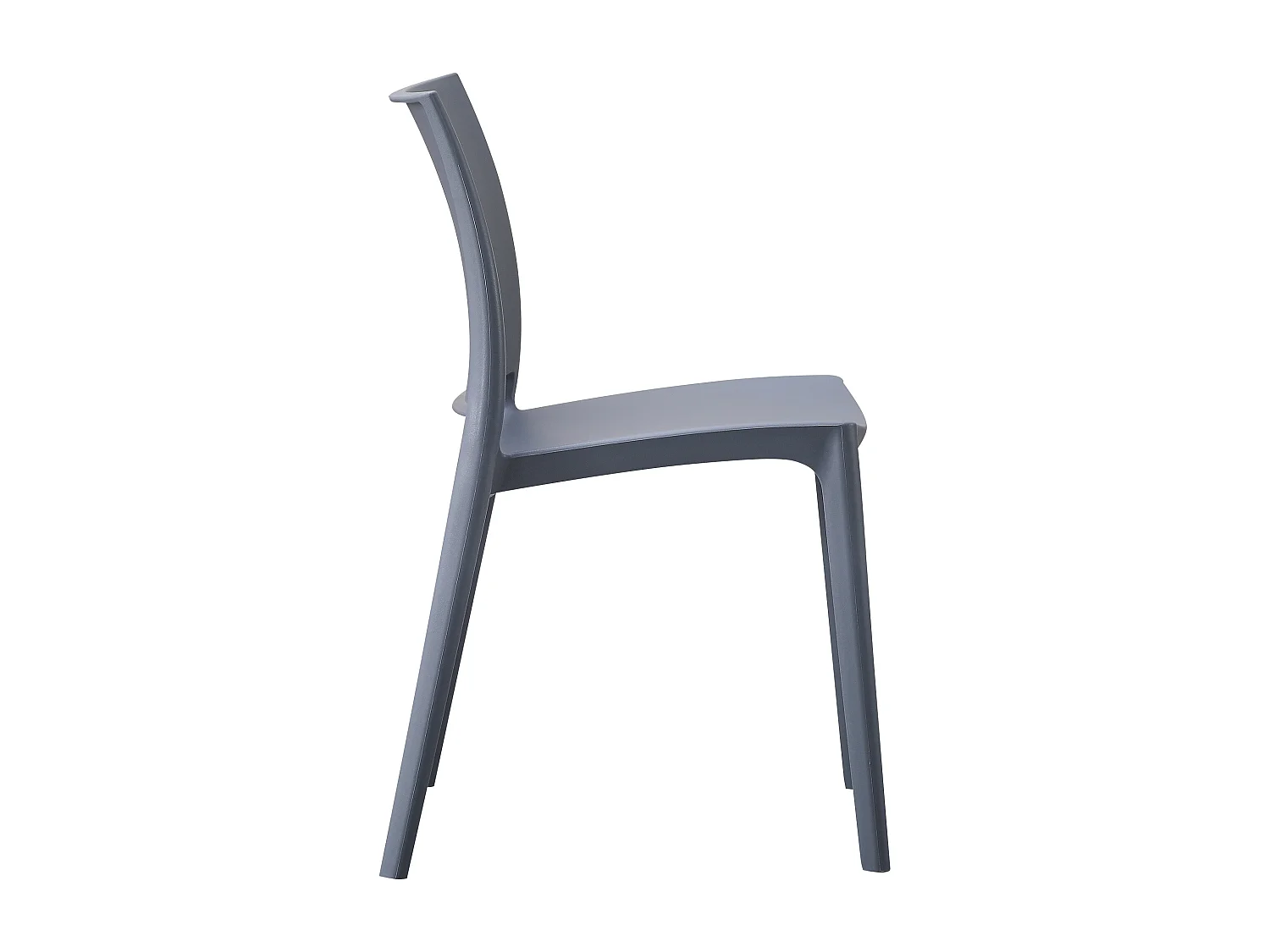 Chaises de jardin - Plastique - Gris - Meton