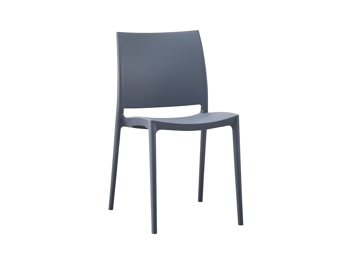 Chaises de jardin - Plastique - Gris - Meton