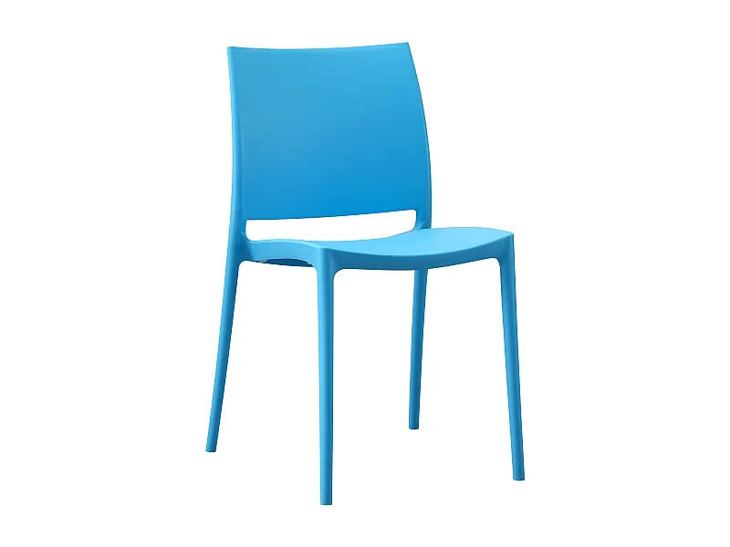 Chaises de jardin - Plastique - Bleu - Meton