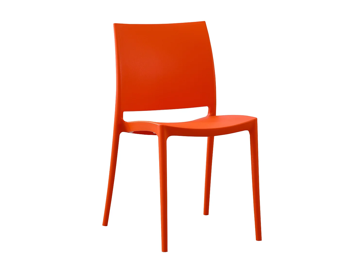 Chaises de jardin - Plastique - Orange - Meton