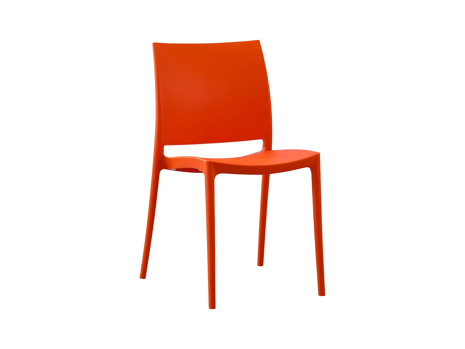 Chaises de jardin - Plastique - Orange - Meton