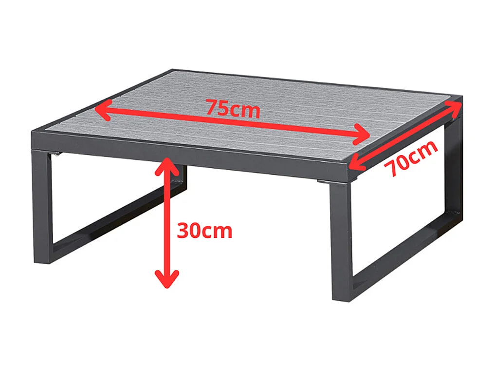 Sevilla Grey tuin salontafel