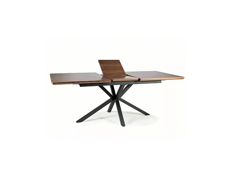 Stół rozkładany LOGAN 160(200)x90 orzech/czarny mat