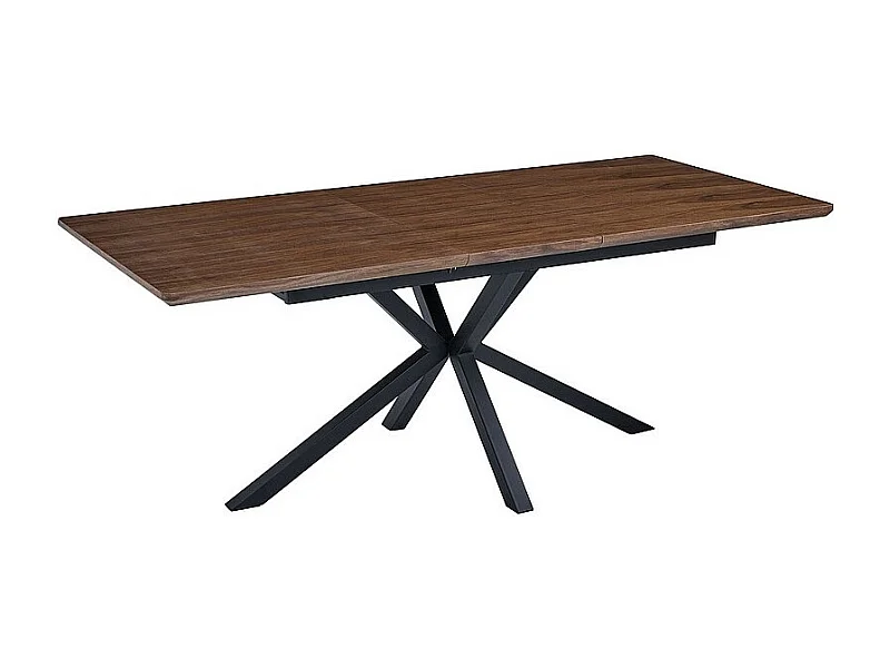 Stół rozkładany LOGAN 160(200)x90 orzech/czarny mat