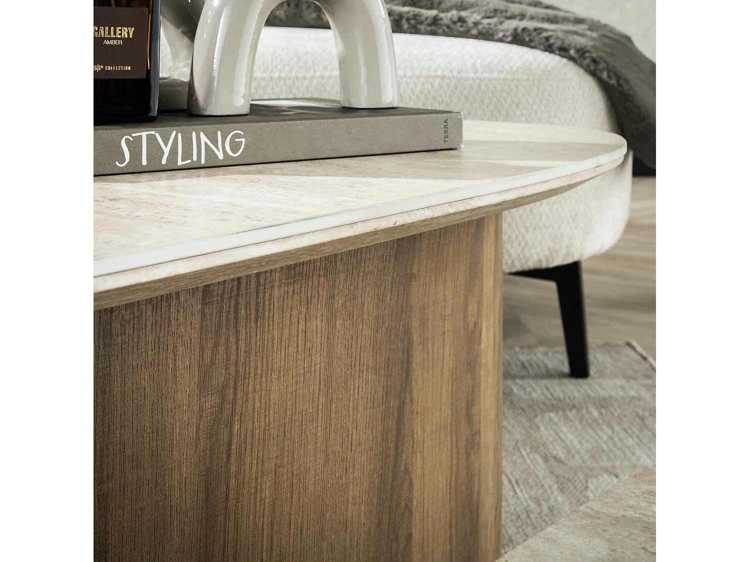 Table basse en céramique forme organique (lot de 2) ASCOLI