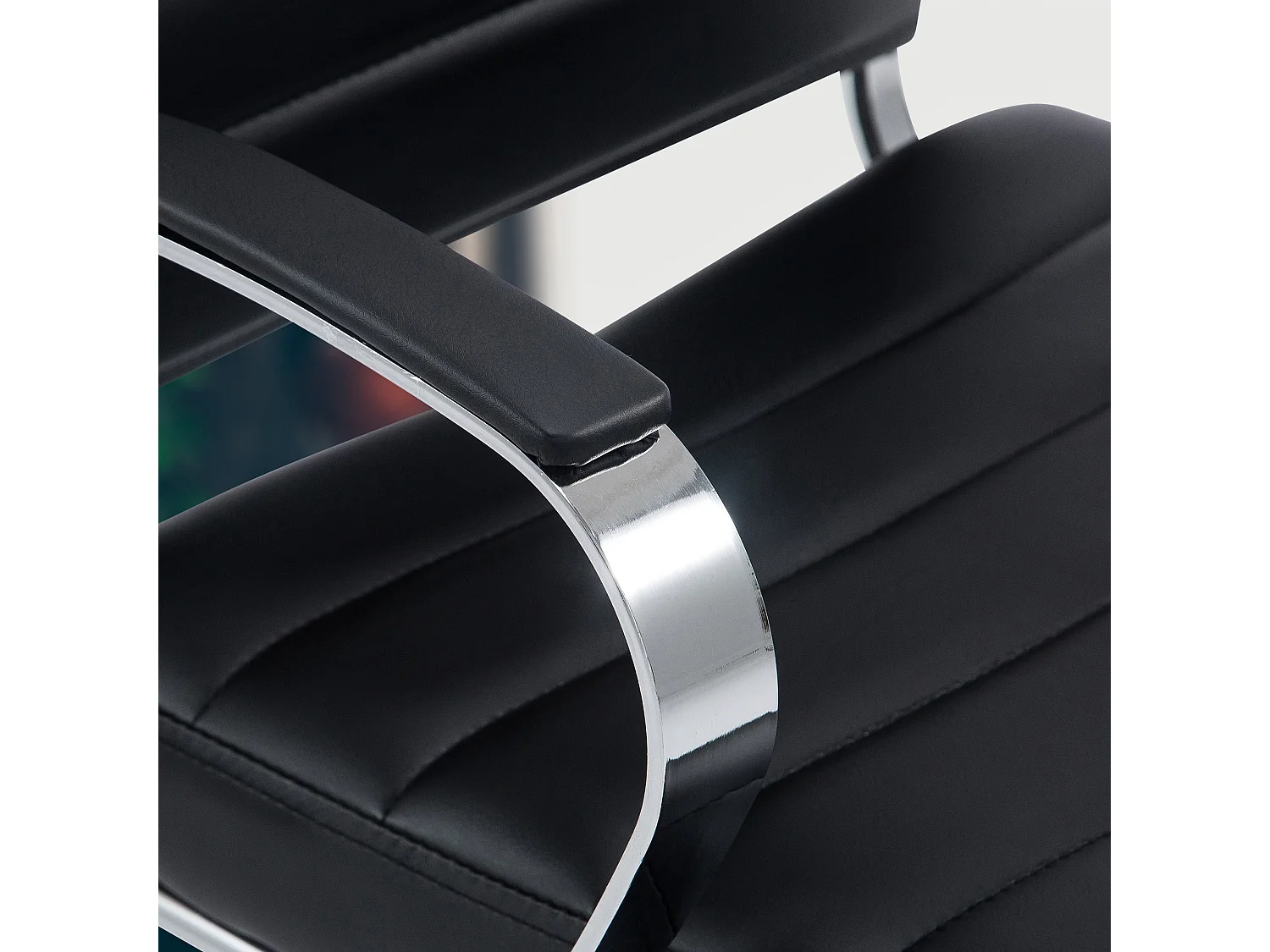 Chaise de bureau - Similicuir - Noir - Oakland