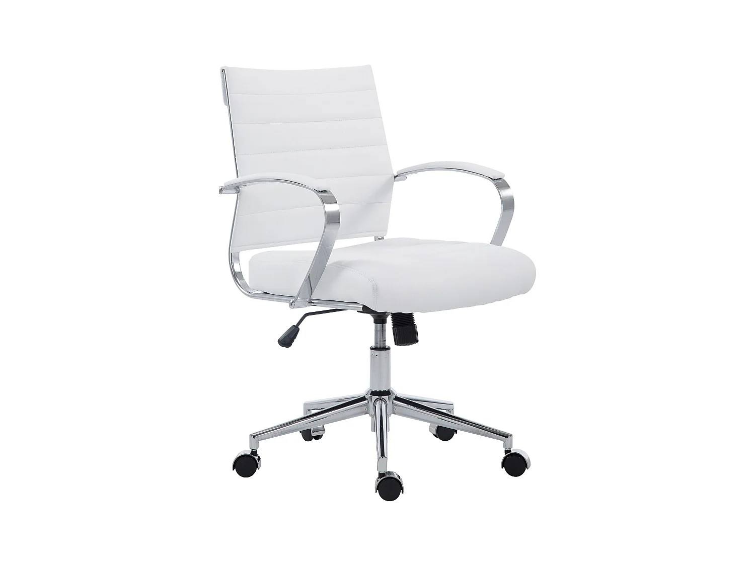 Chaise de bureau - Similicuir - Blanc - Oakland
