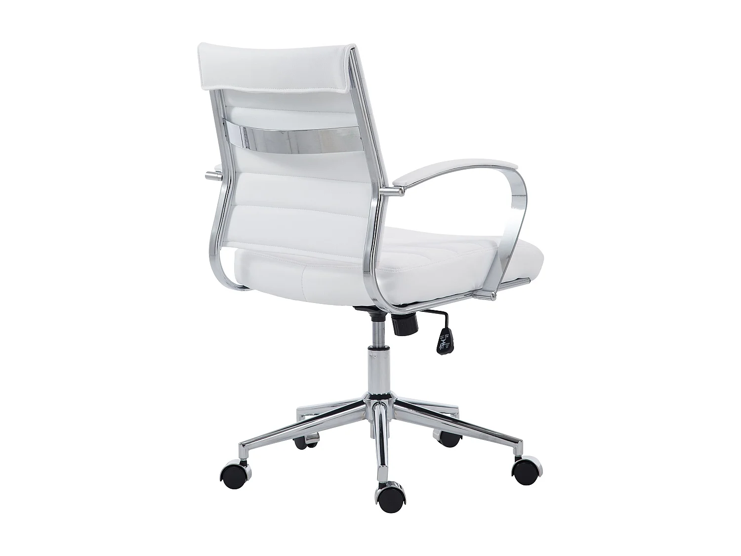 Chaise de bureau - Similicuir - Blanc - Oakland