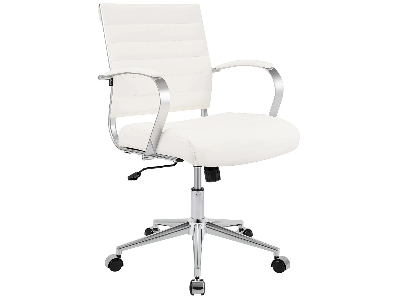 Chaise de bureau - Similicuir - Blanc - Oakland
