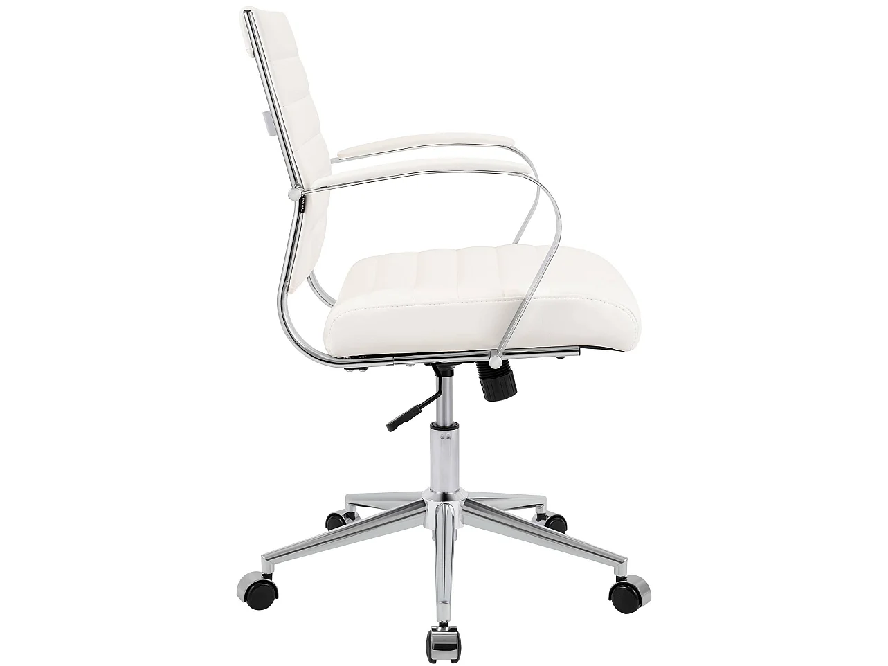 Chaise de bureau - Similicuir - Blanc - Oakland
