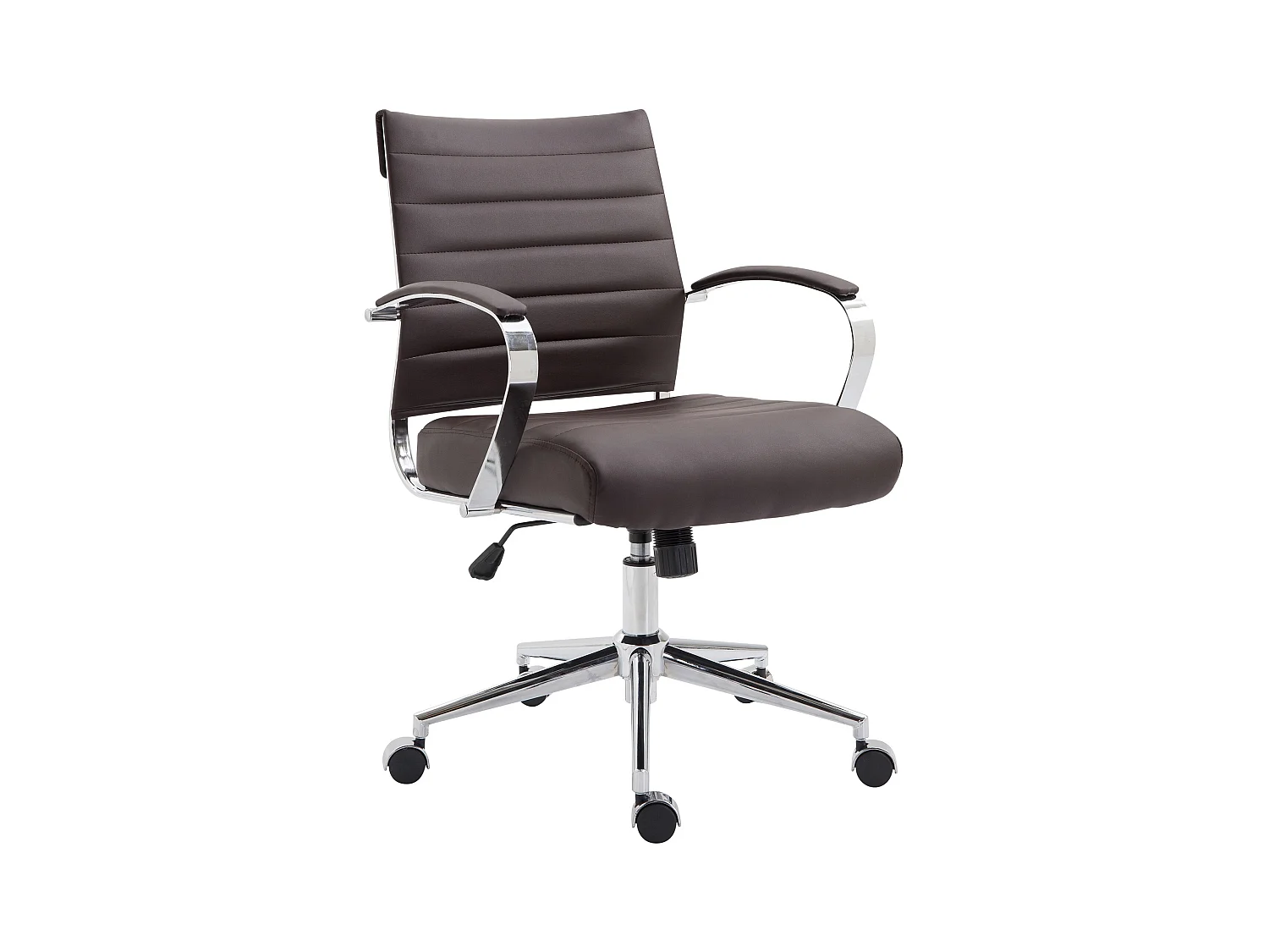 Chaise de bureau - Similicuir - Marron - Oakland