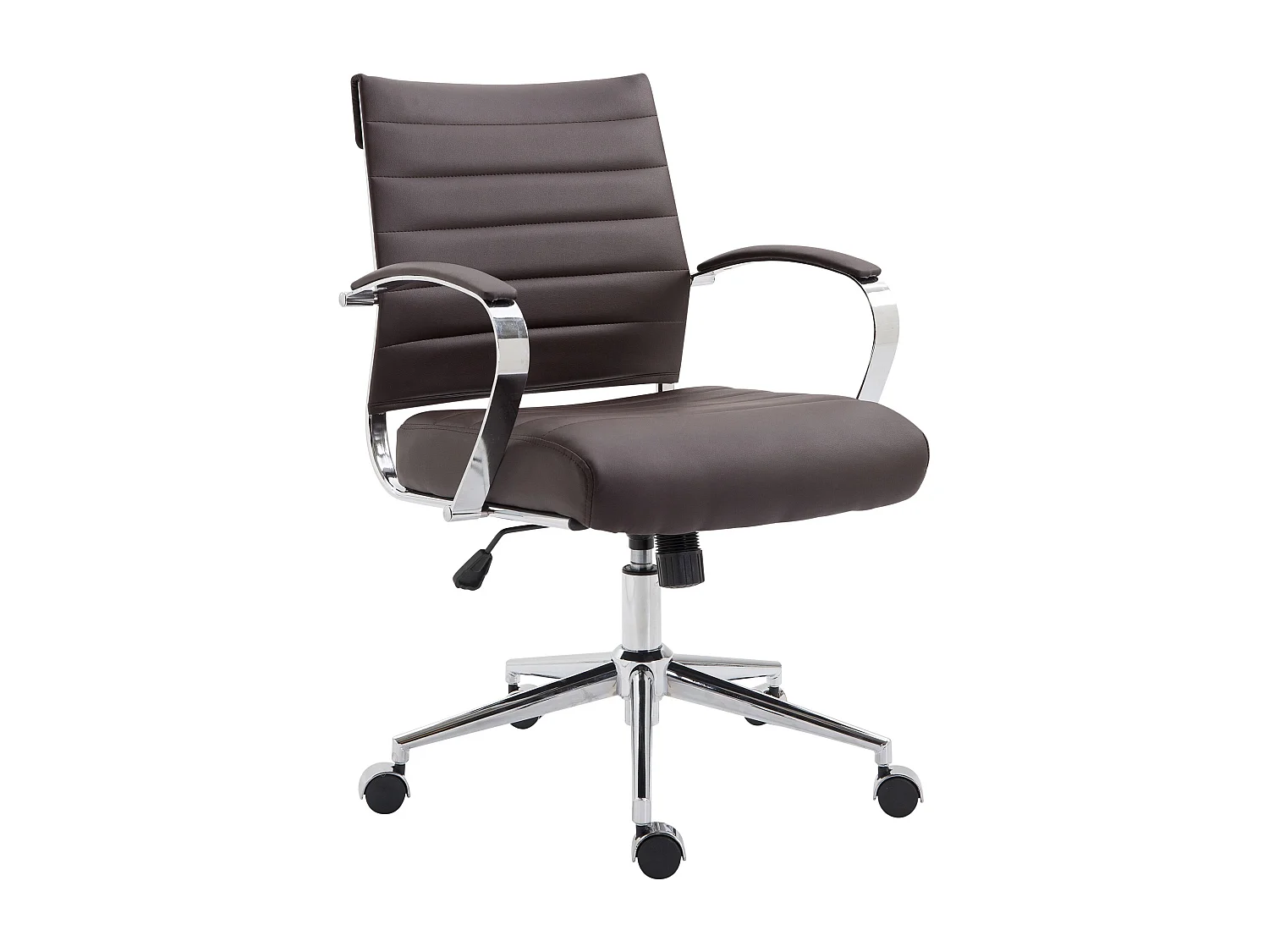 Chaise de bureau - Similicuir - Marron - Oakland