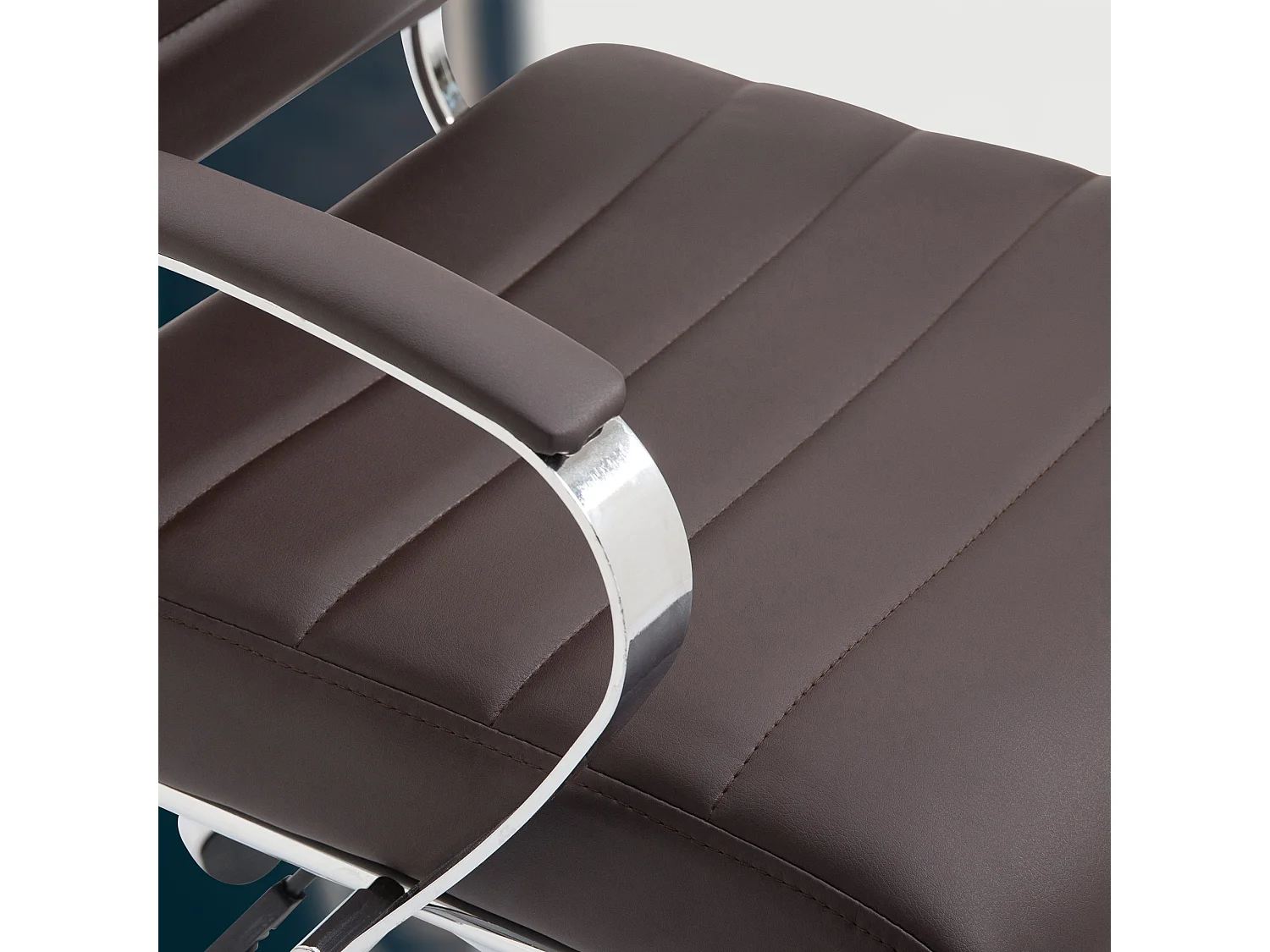 Chaise de bureau - Similicuir - Marron - Oakland