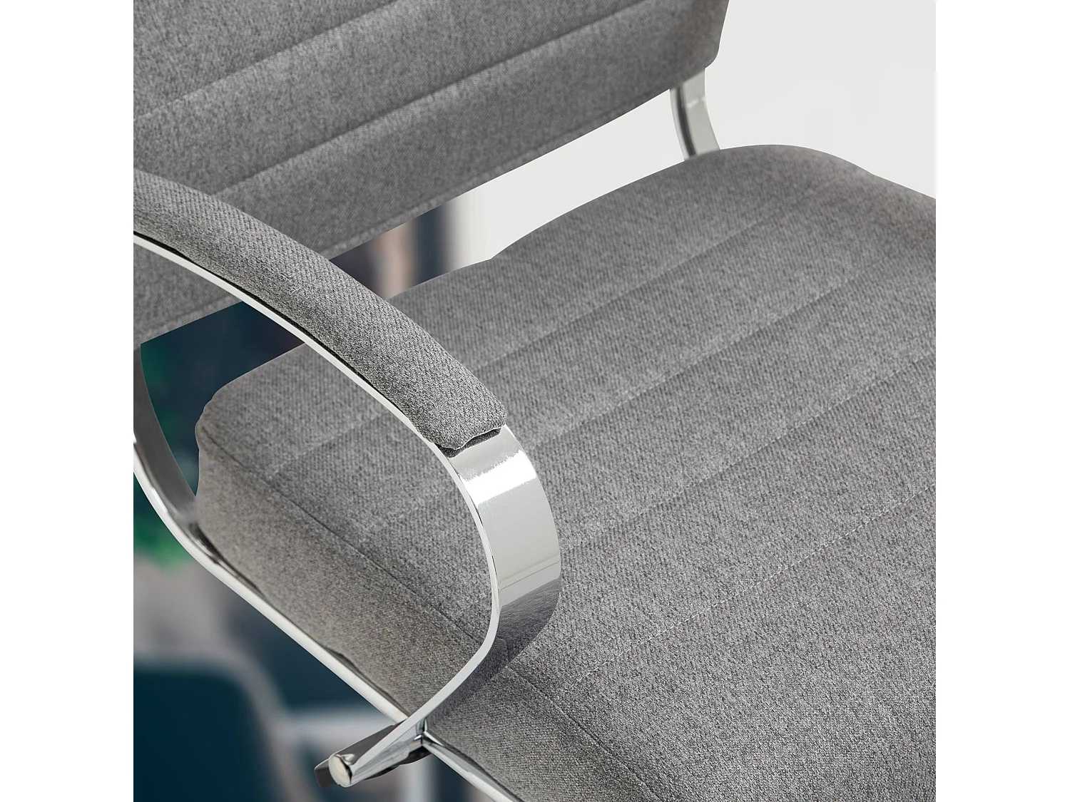 Chaise de bureau - Tissu - Gris - Oakland