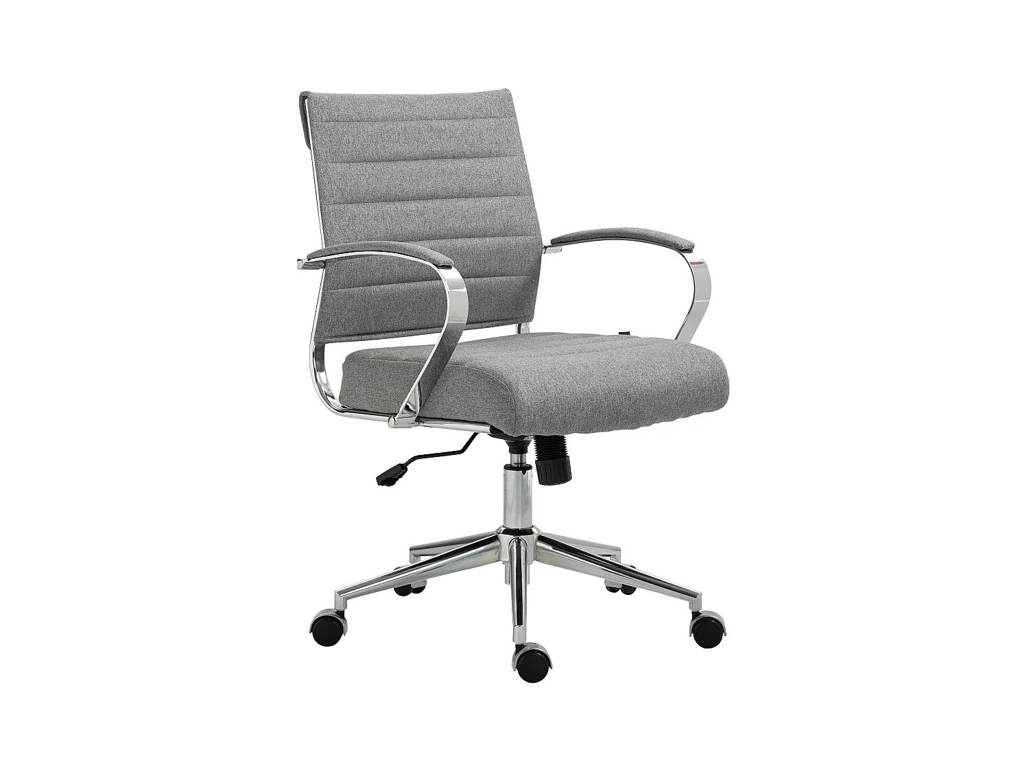 Chaise de bureau - Tissu - Gris - Oakland