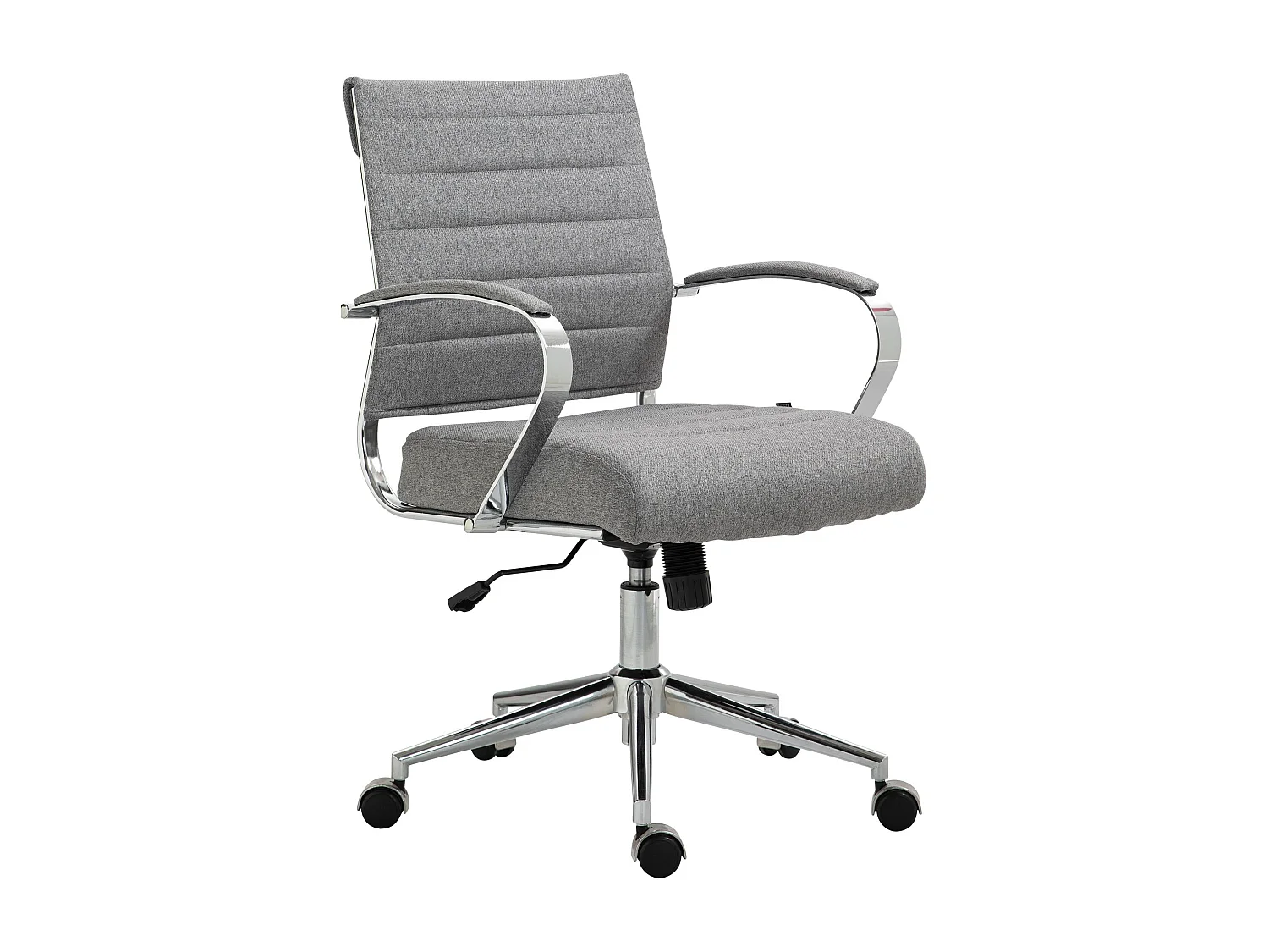 Chaise de bureau - Tissu - Gris - Oakland