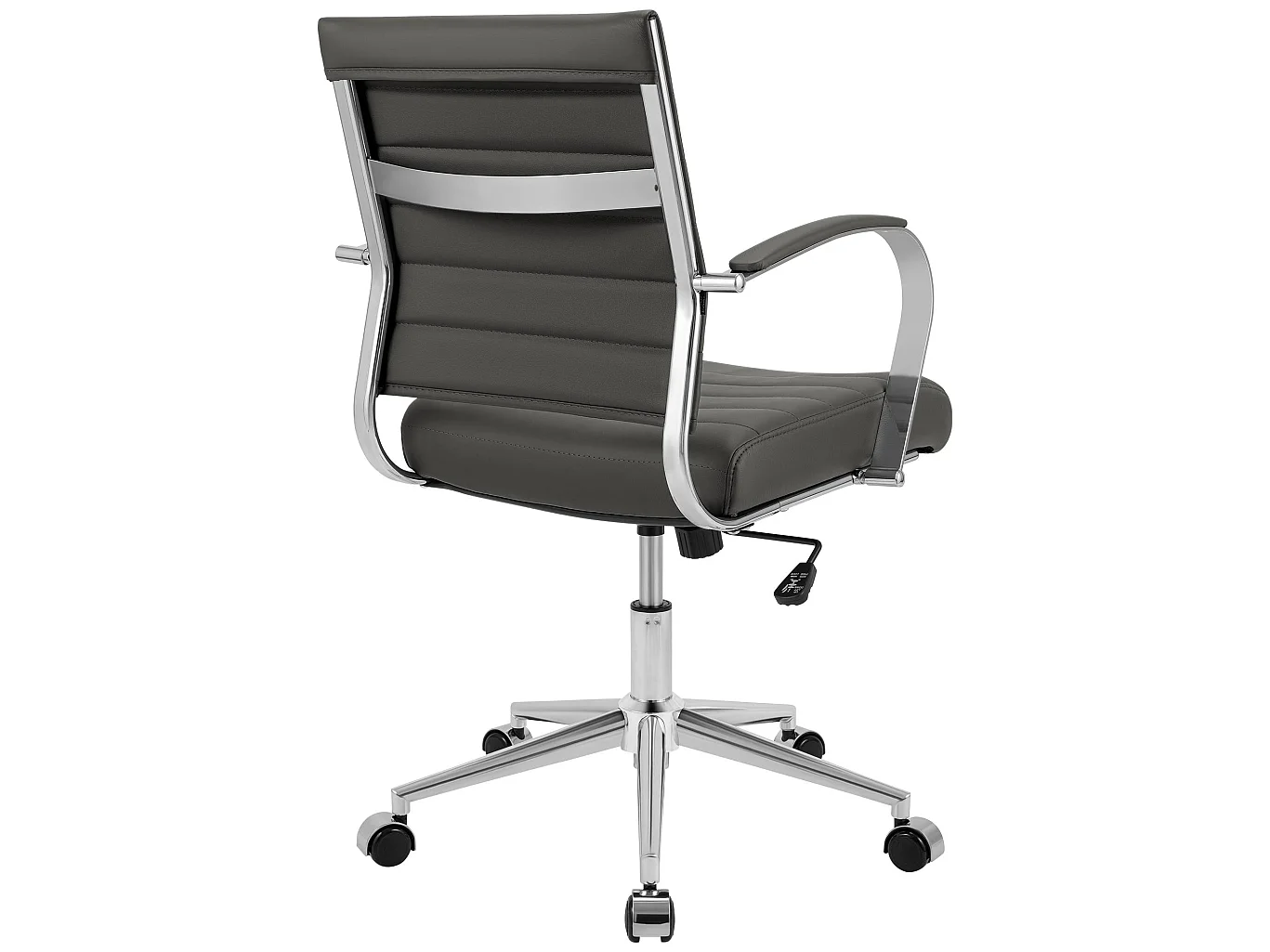 Chaise de bureau - Similicuir - Gris - Oakland