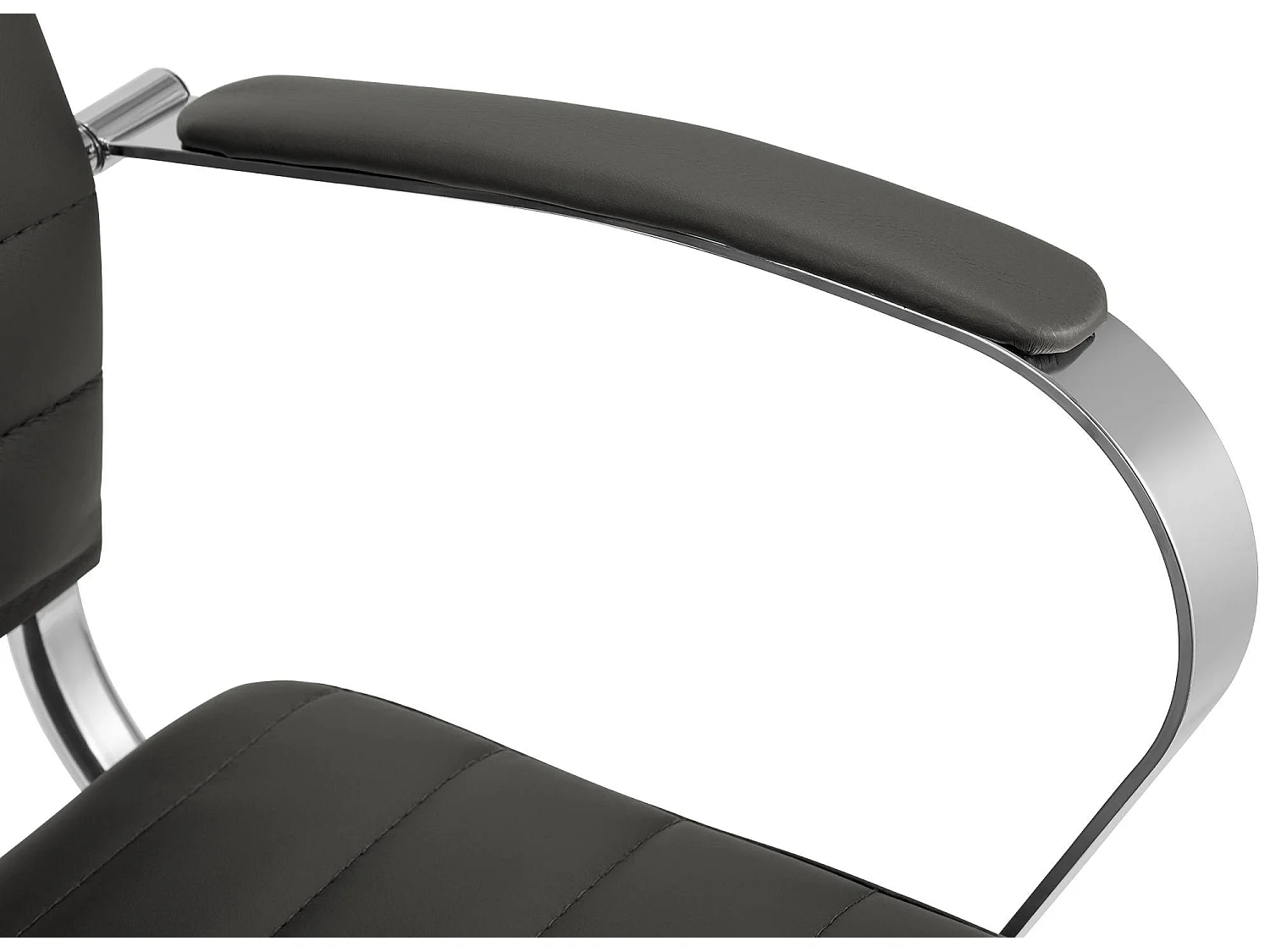 Chaise de bureau - Similicuir - Gris - Oakland
