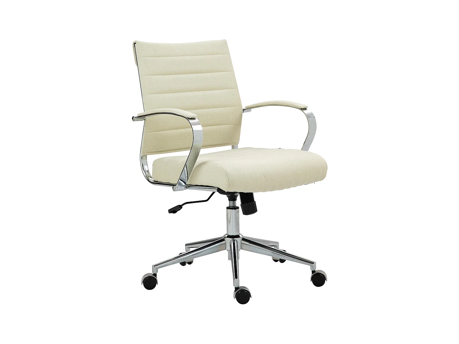 Chaise de bureau - Tissu - Crème - Oakland