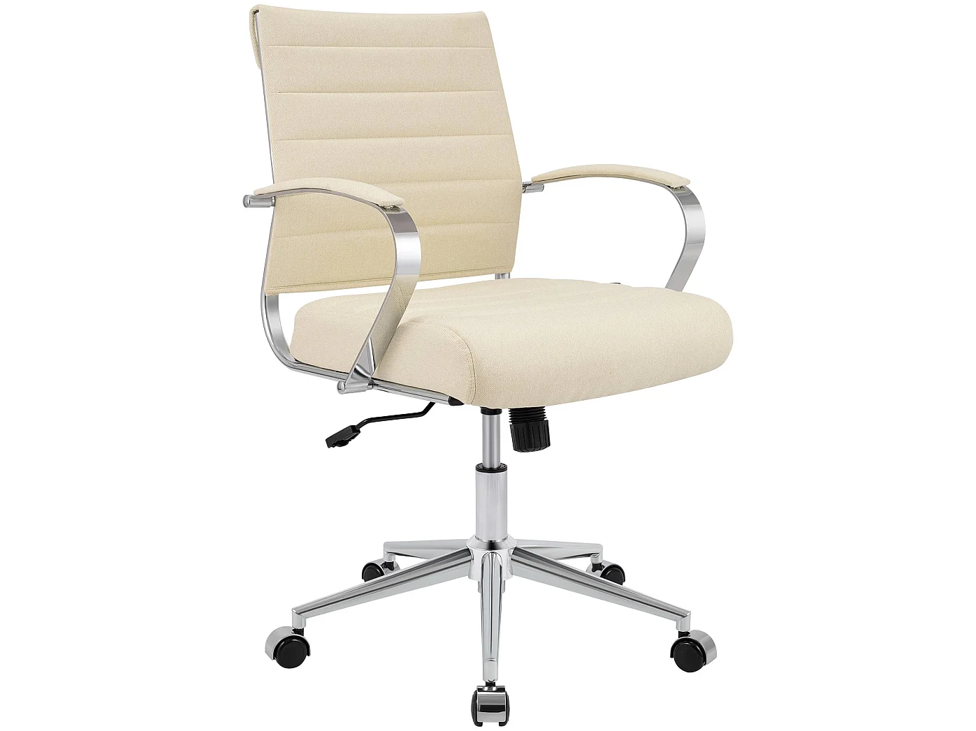 Chaise de bureau - Tissu - Crème - Oakland