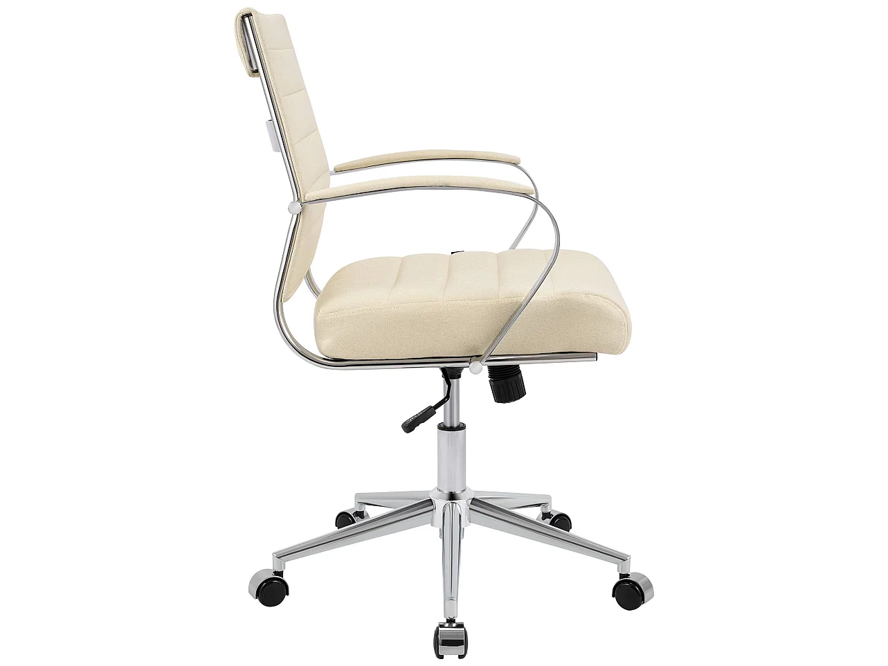 Chaise de bureau - Tissu - Crème - Oakland