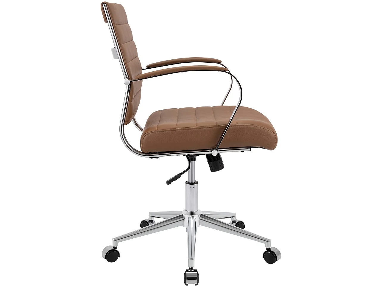 Chaise de bureau - Similicuir - Marron clair - Oakland