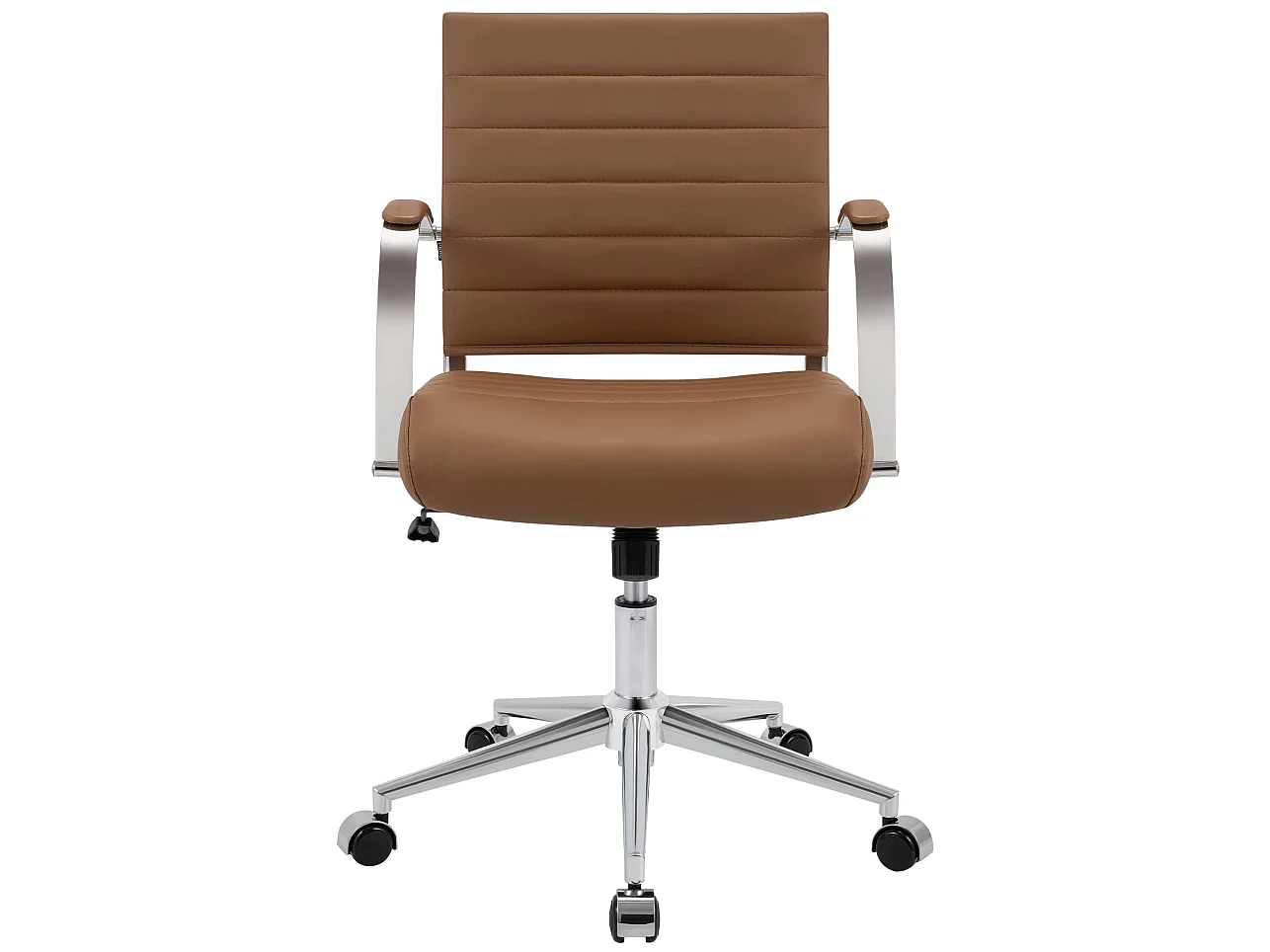 Chaise de bureau - Similicuir - Marron clair - Oakland