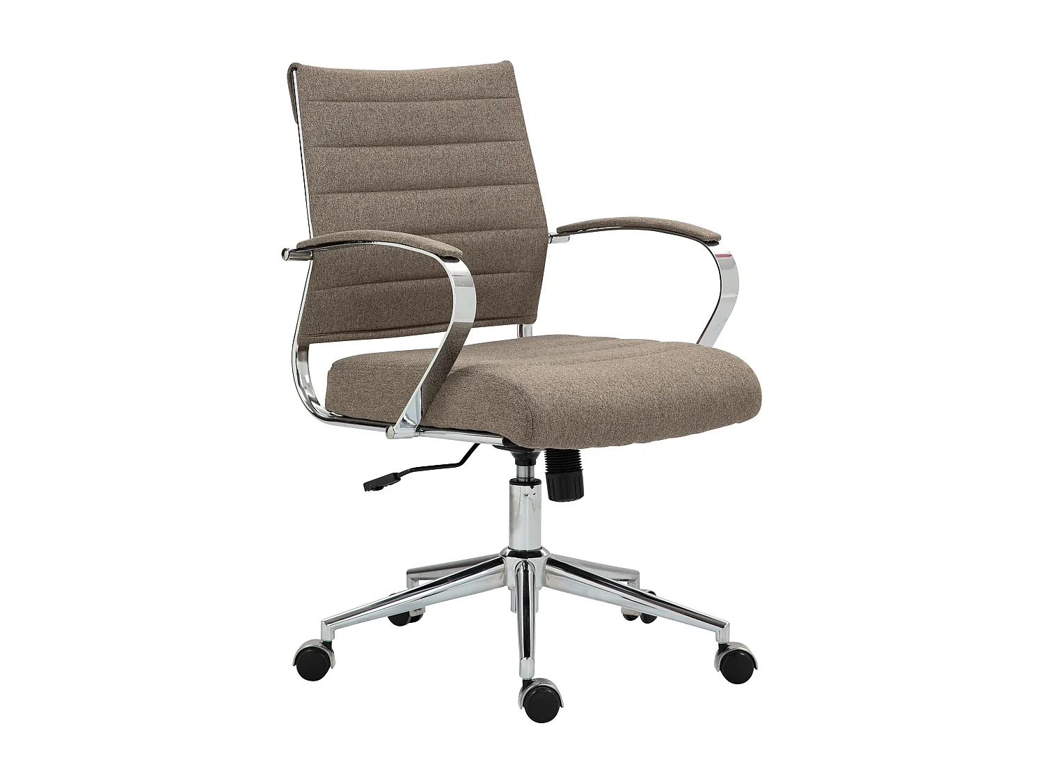 Chaise de bureau - Tissu - Taupe - Oakland