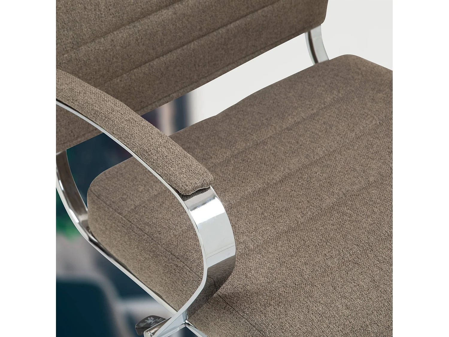 Chaise de bureau - Tissu - Taupe - Oakland