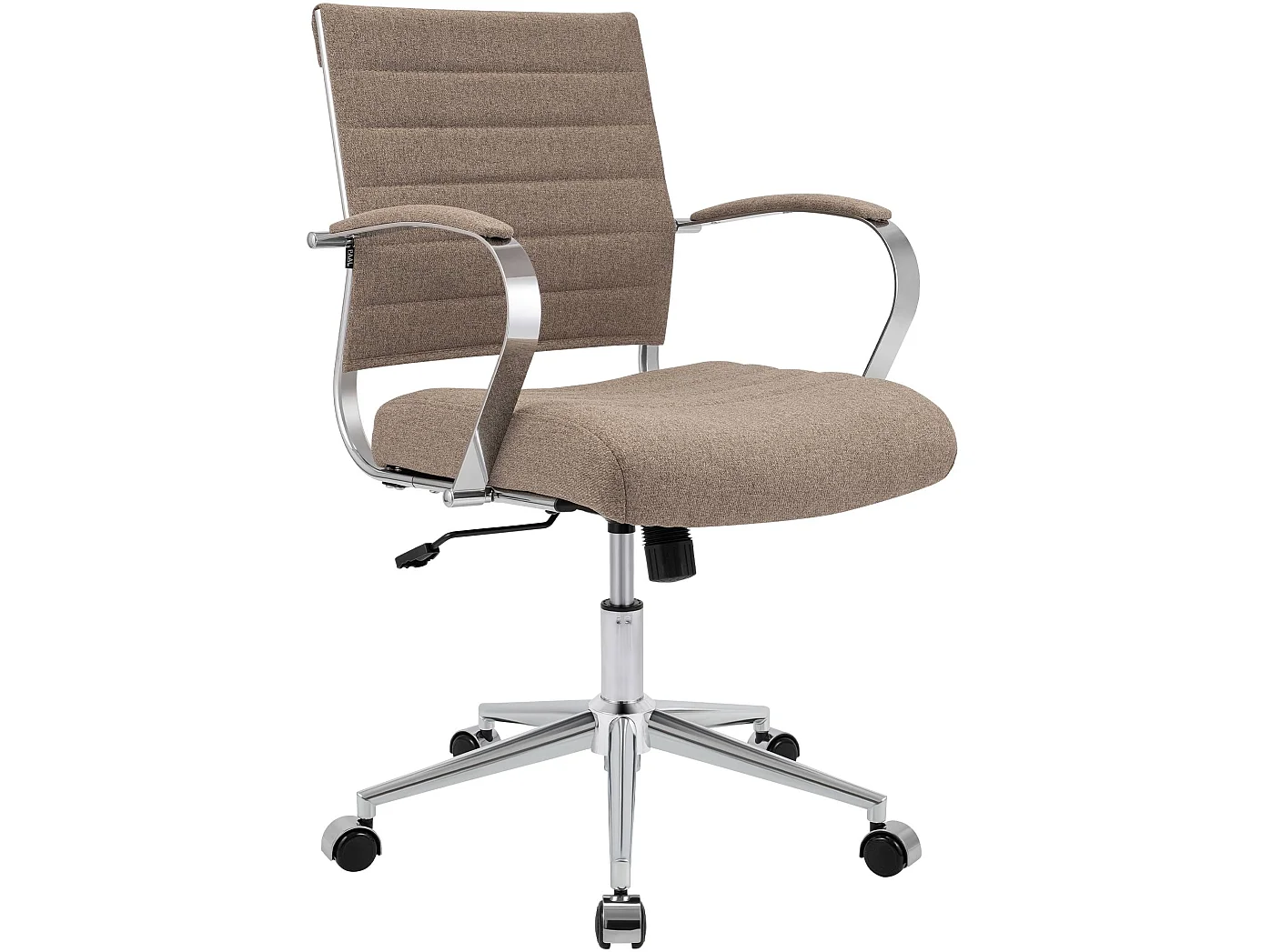 Chaise de bureau - Tissu - Taupe - Oakland