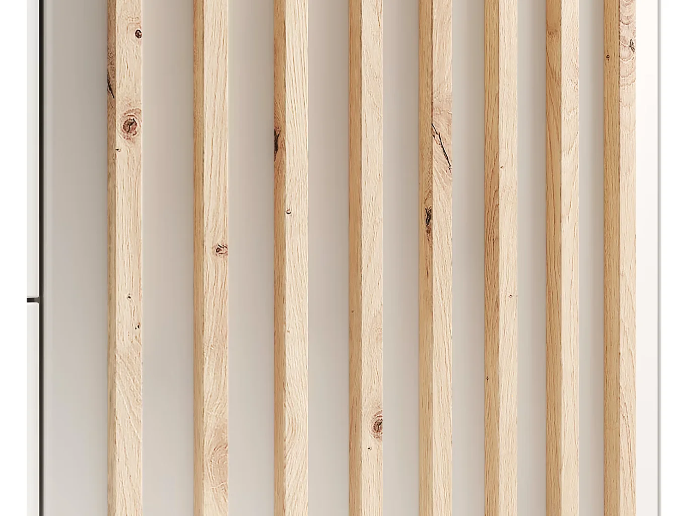 Armadio Nelia (200cm)/Bianco&Marrone