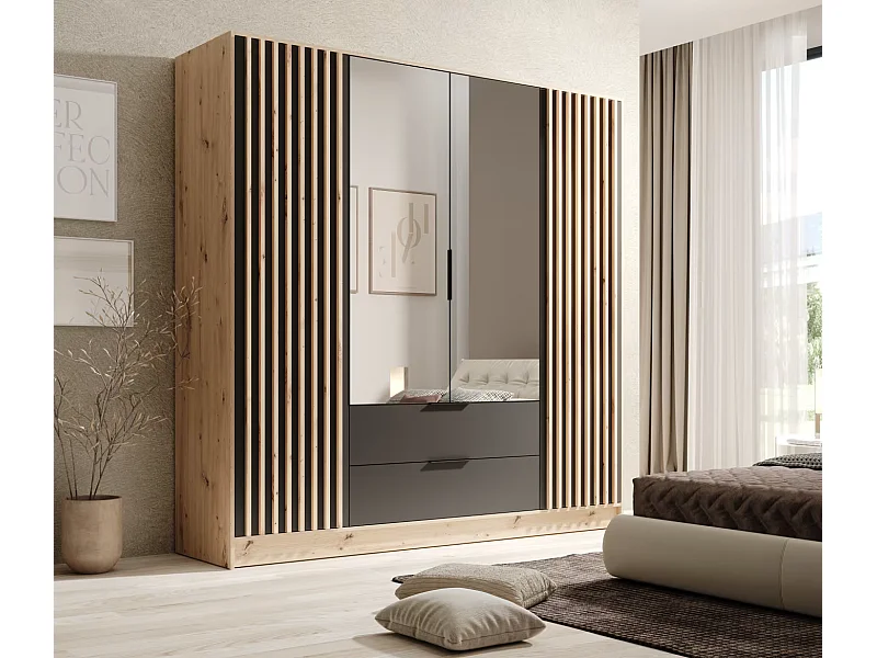 Penderie Nelia (200cm)/Artisan&Noir