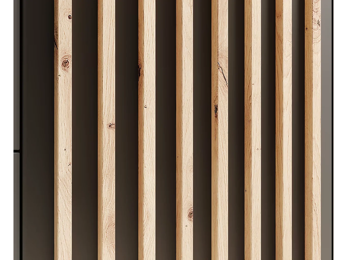 Kleiderschrank Nelia (200cm)/Schwarz&Braun